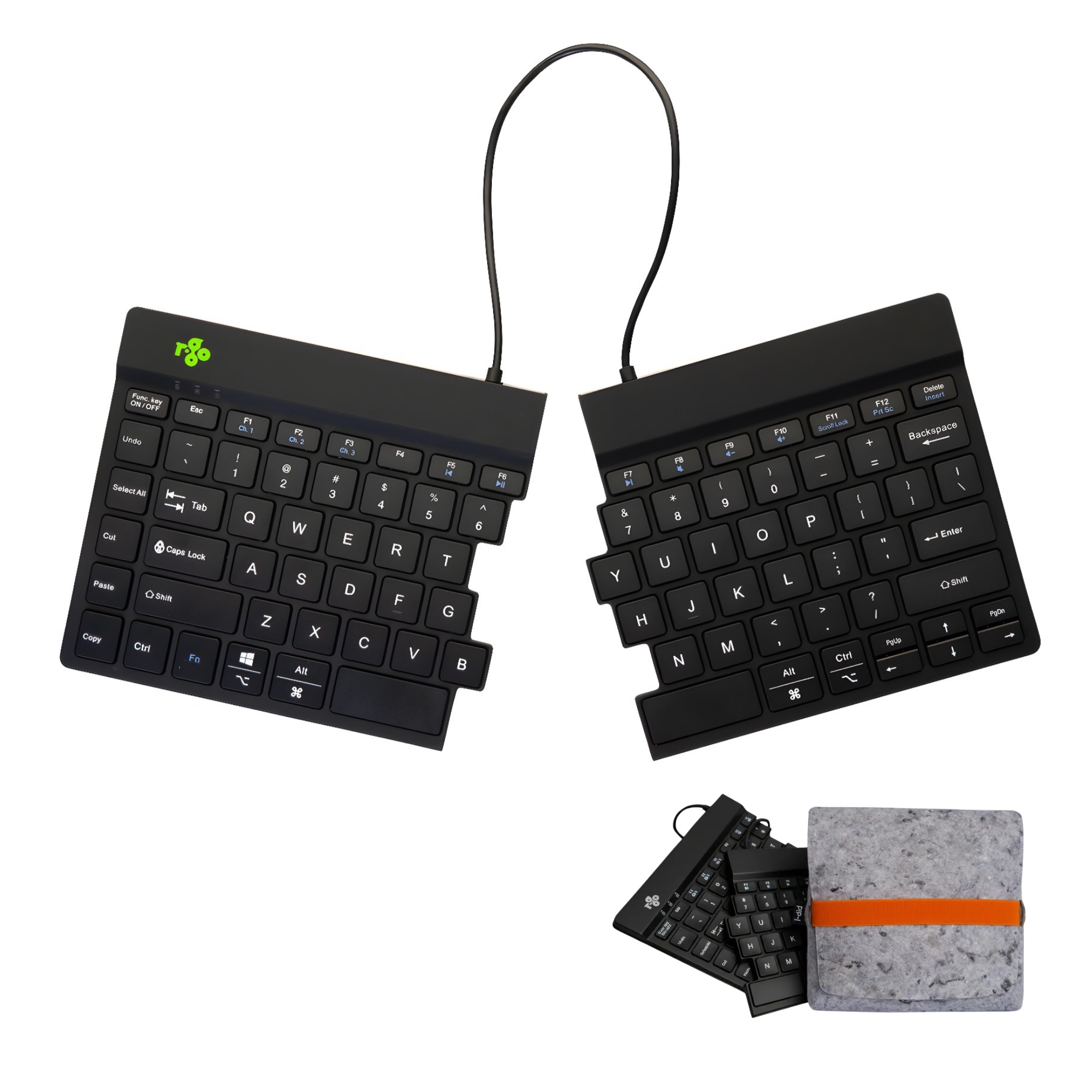 R-Go Draadloze Bluetooth toetsenbord met pouch