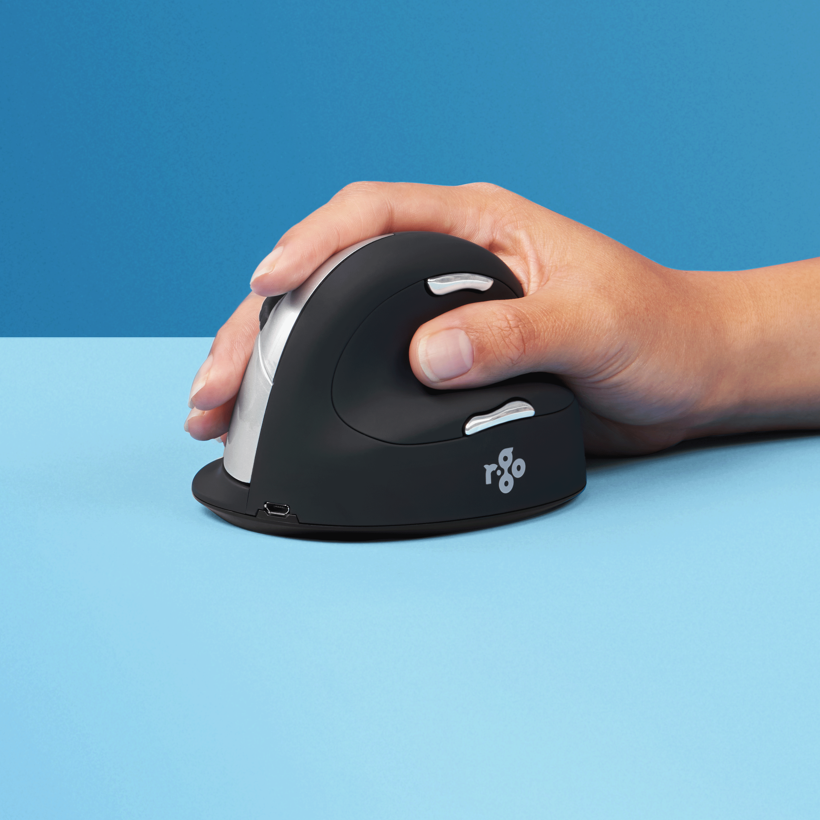 R-Go HE Break (duży, prawostronny, połączenie 3 w 1: Bluetooth/2,4 GHz/USB)