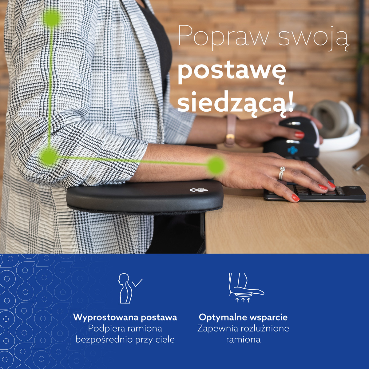 Ergonomiczny podłokietnik R-Go