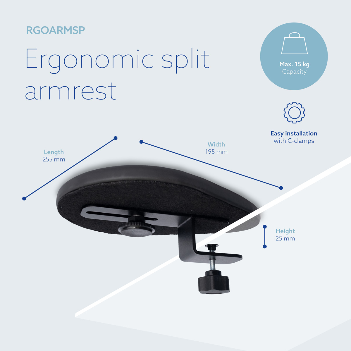 R-Go Split Armrest
