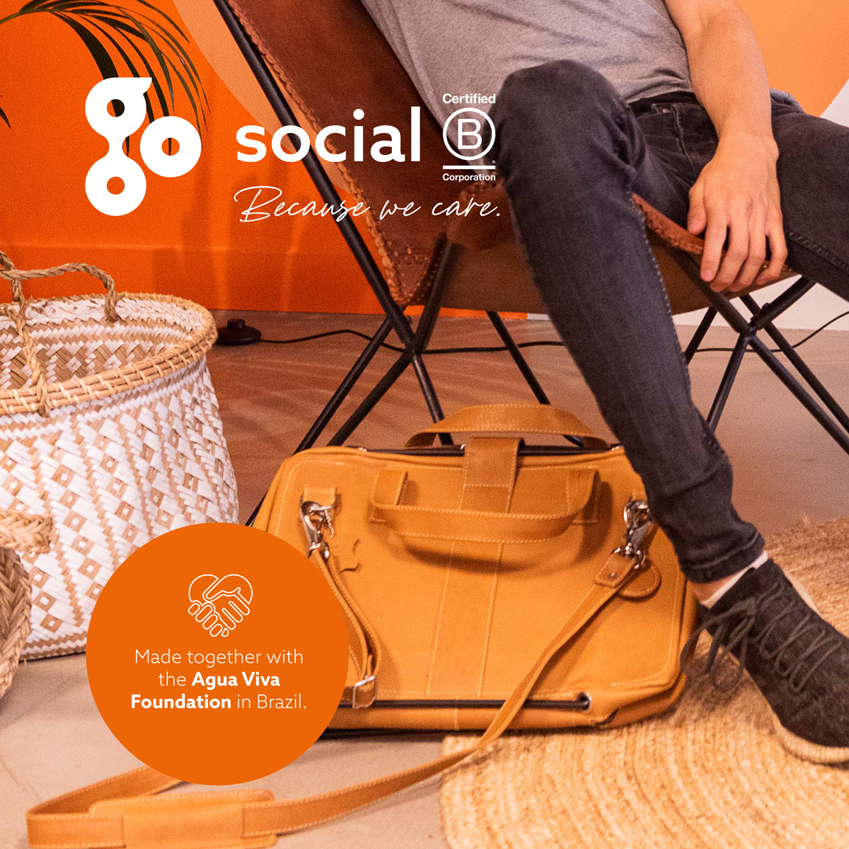 R-Go Viva 15.6″ Laptop bag (brown)