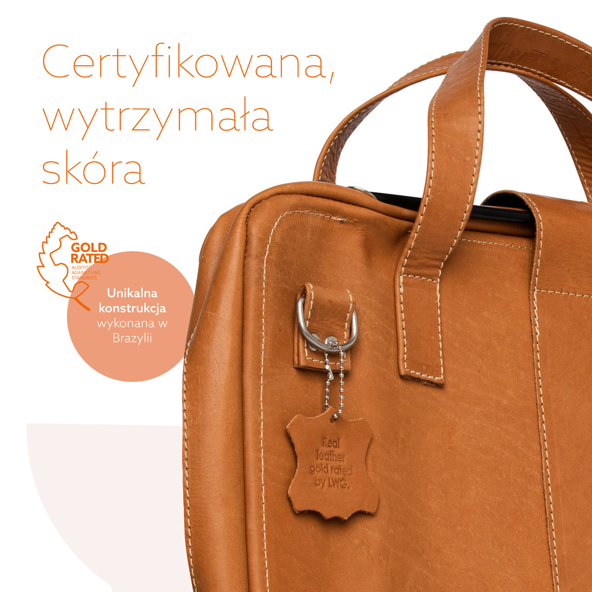 Torba na laptopa R-Go Viva 15,6″ (brązowa)