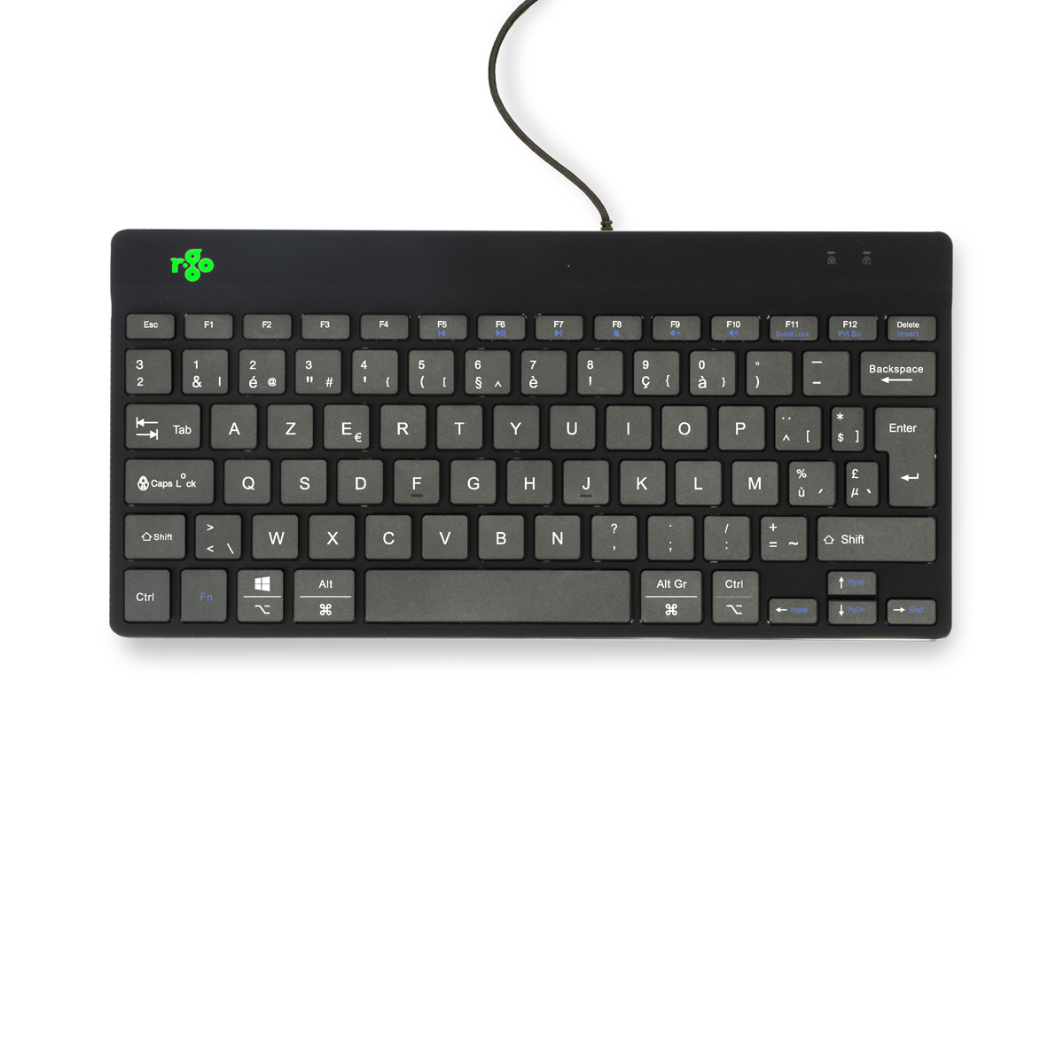 R-Go Compact Break (black, wired, AZERTY – BE)