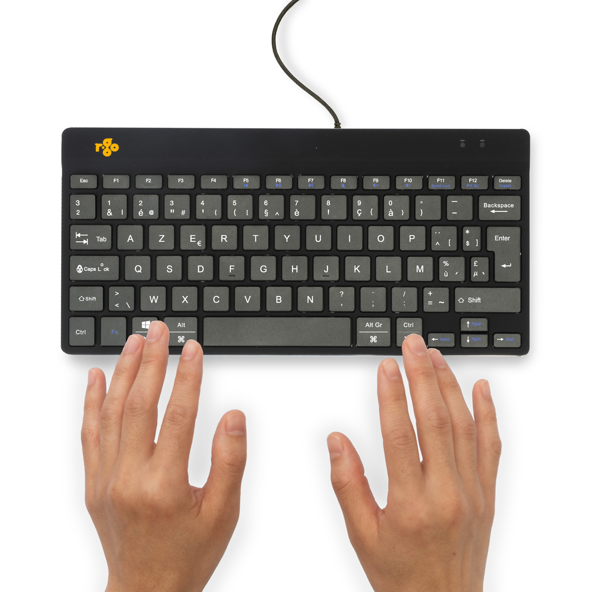 R-Go Compact Break (black, wired, AZERTY – BE)