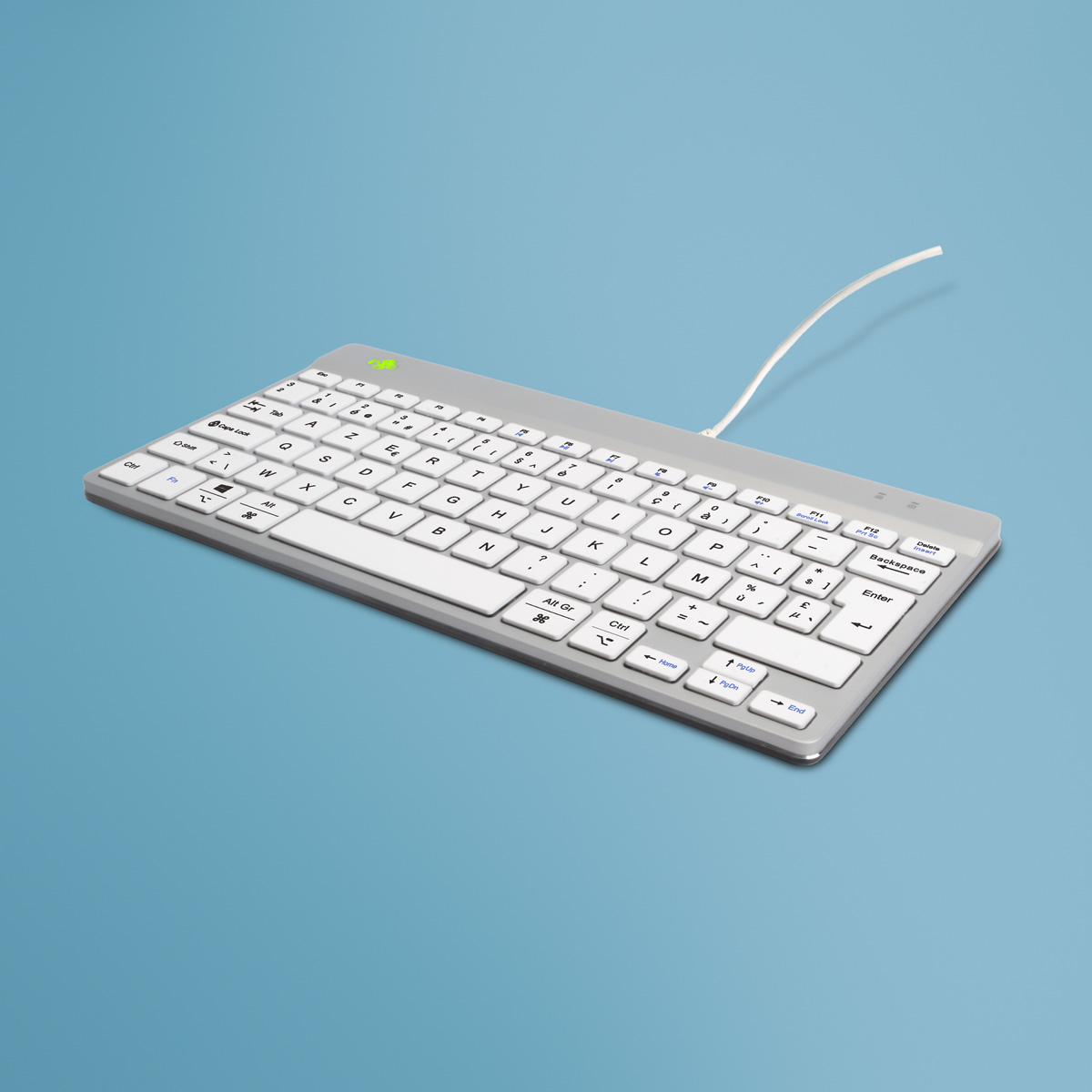 R-Go Compact Break (white, wired, AZERTY – BE)