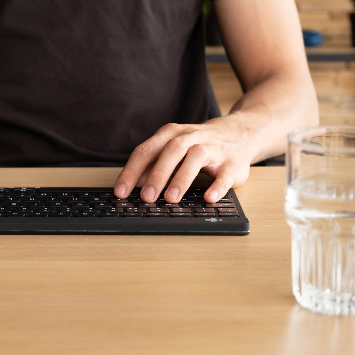 R-Go Compact Break (black, wireless, AZERTY – BE)