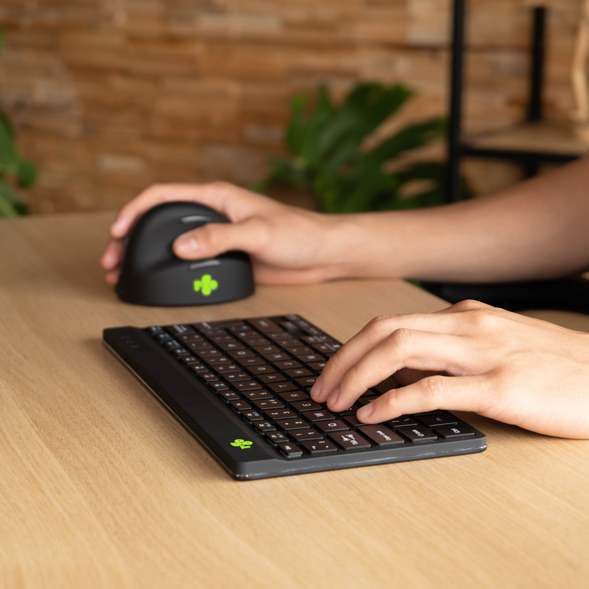 R-Go Compact Break (black, wireless, AZERTY – BE)