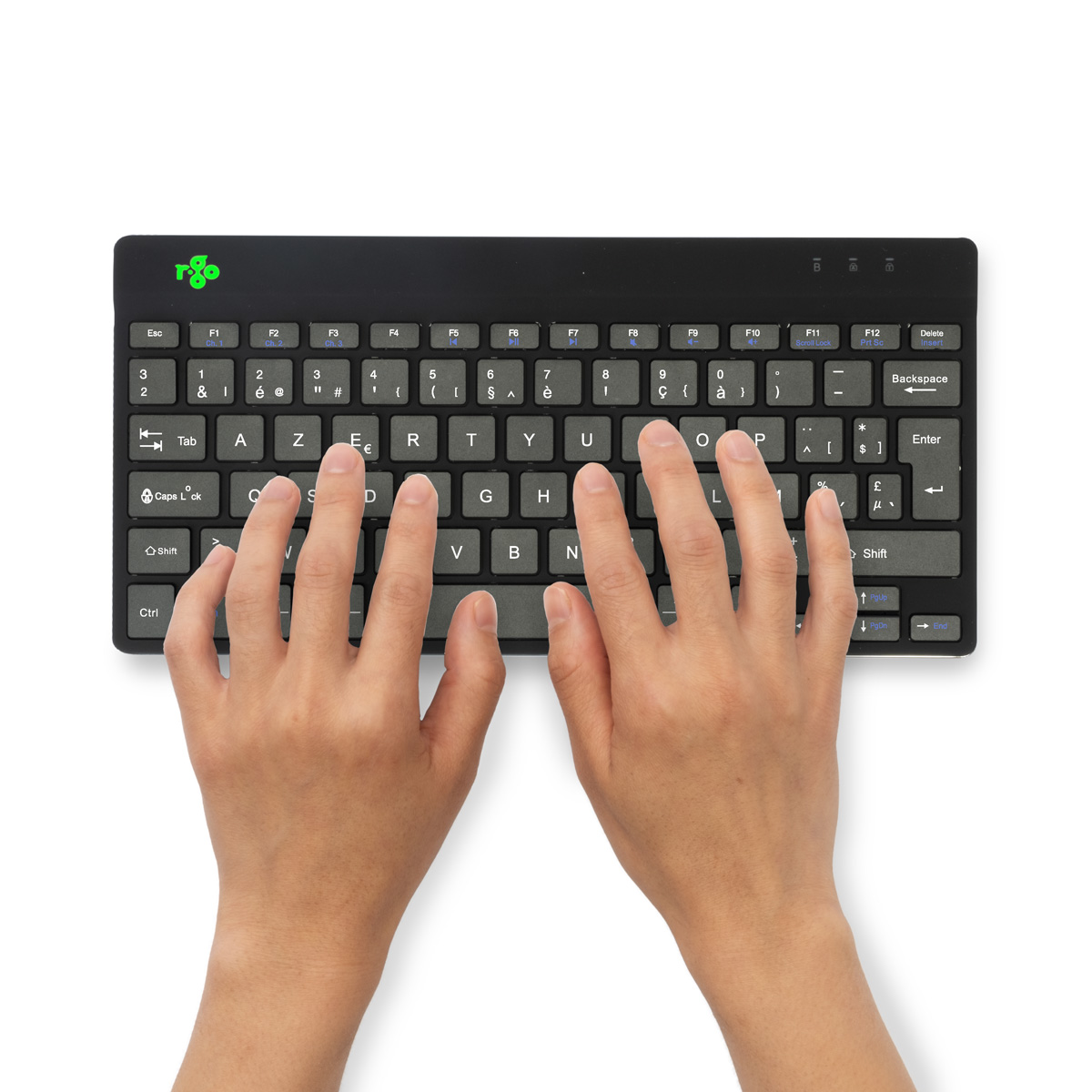 R-Go Compact Break (black, wireless, AZERTY – BE)