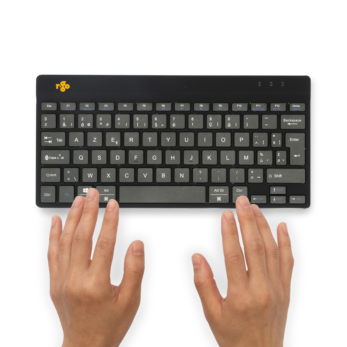 R-Go Compact Break (black, wireless, AZERTY – BE)