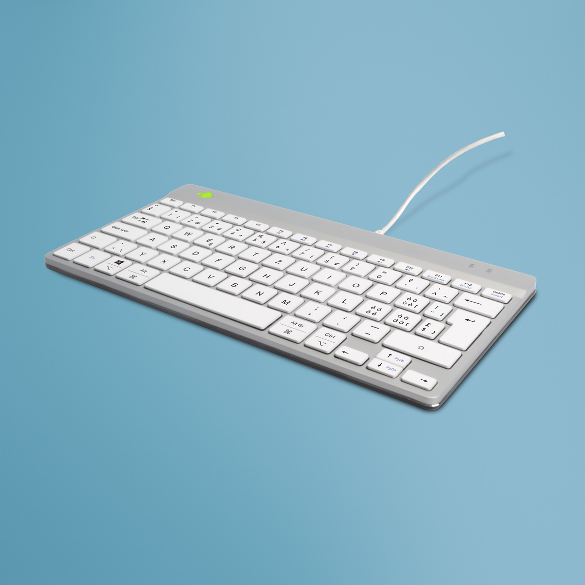 R-Go Compact Break (white, wired, QWERTZ – CH)