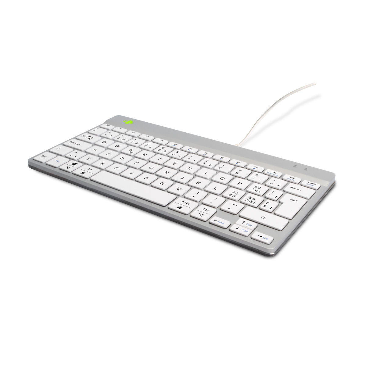 R-Go Compact Break (white, wired, QWERTZ – CH)