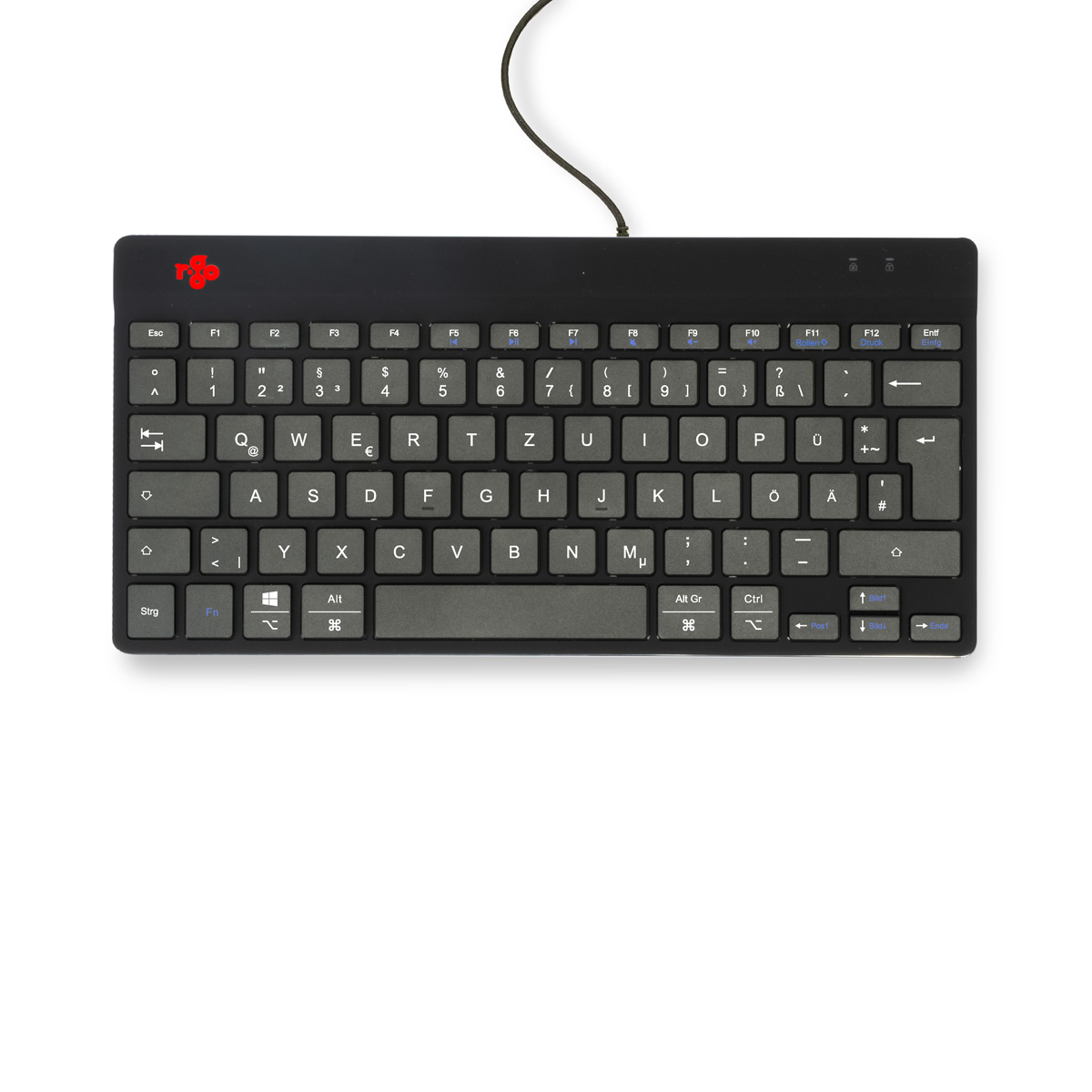 R-Go Compact Break (black, wired, QWERTZ – DE)