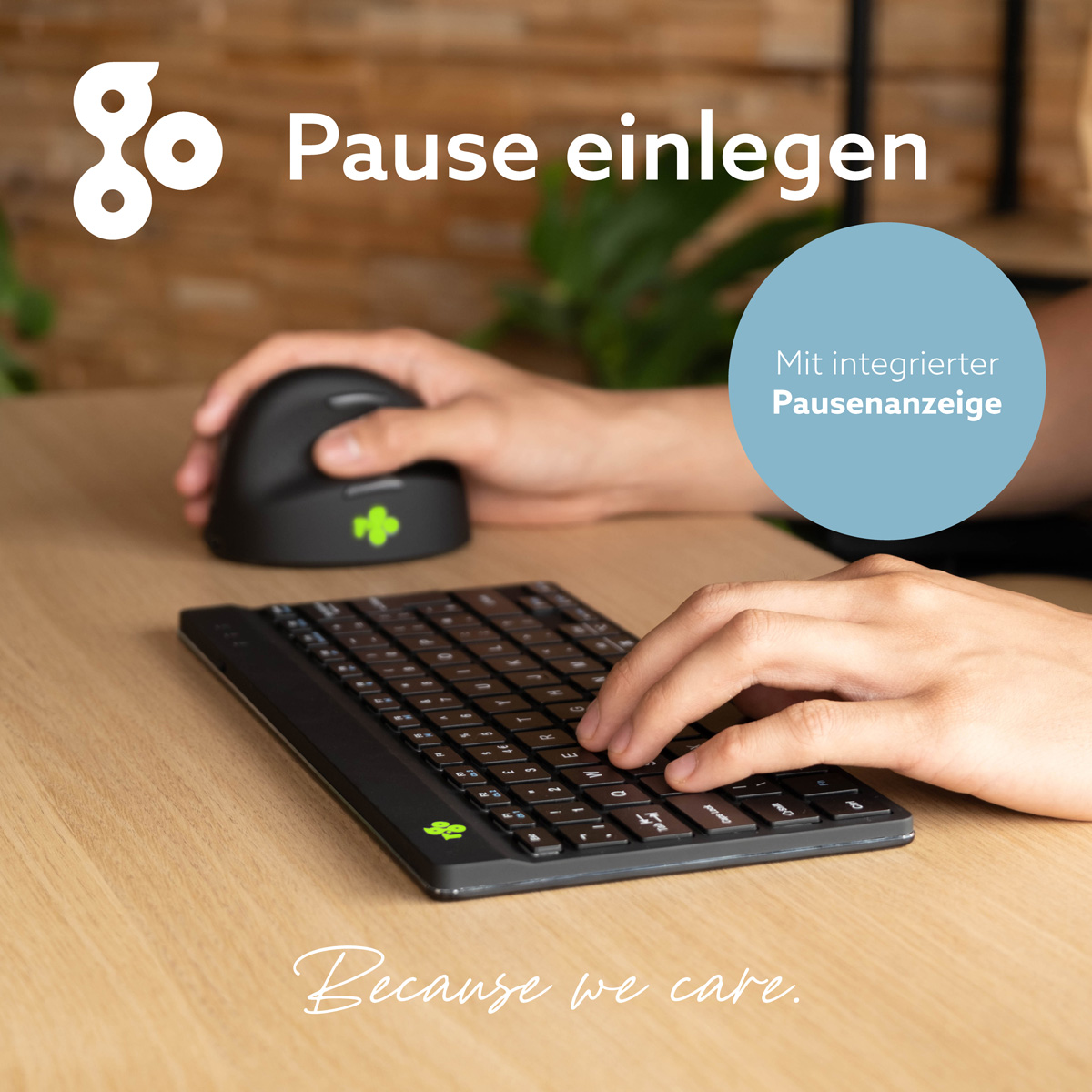 R-Go Compact Break (schwarz, drahtlos, QWERTZ – DE)