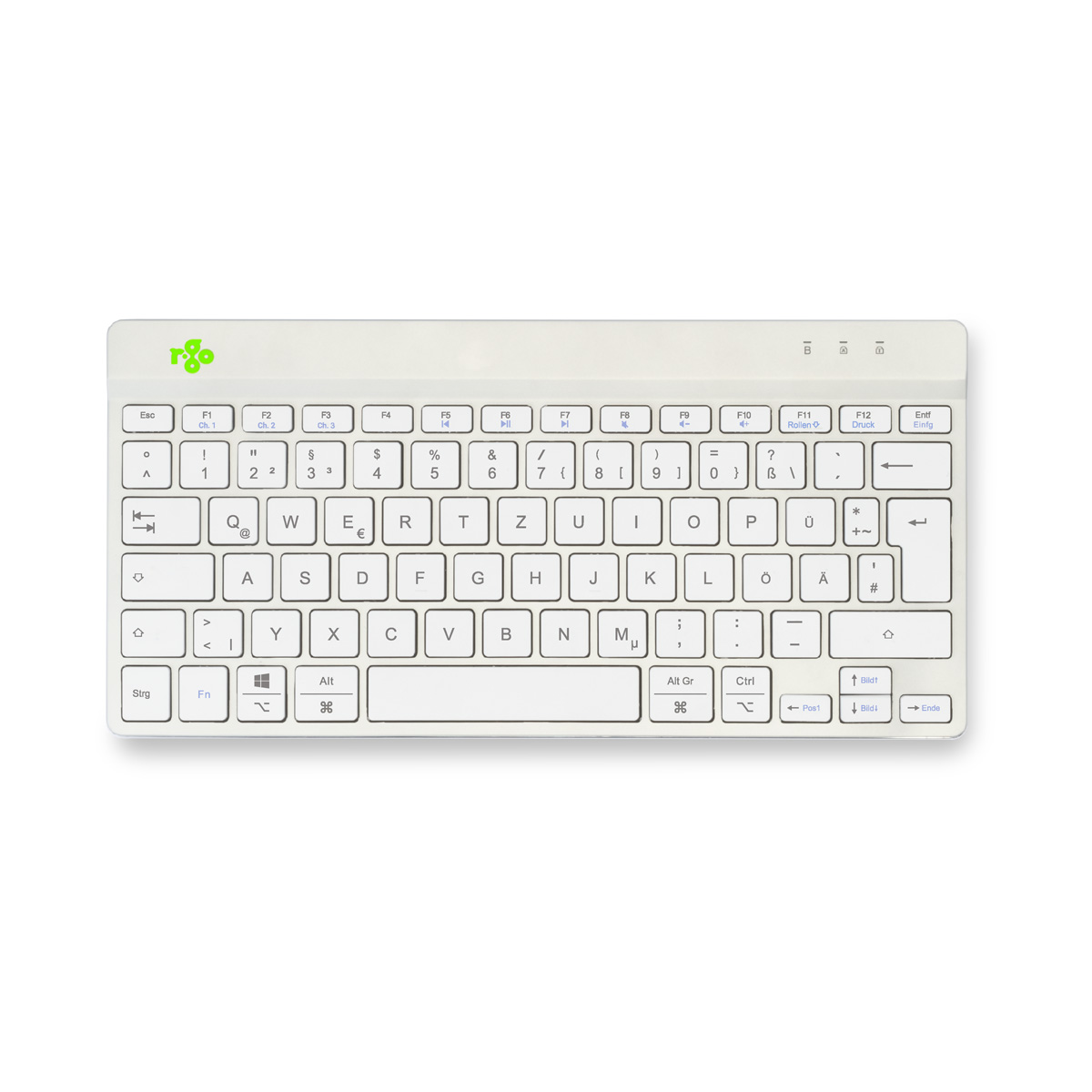 R-Go Compact Break (weiß, drahtlos, QWERTZ – DE)