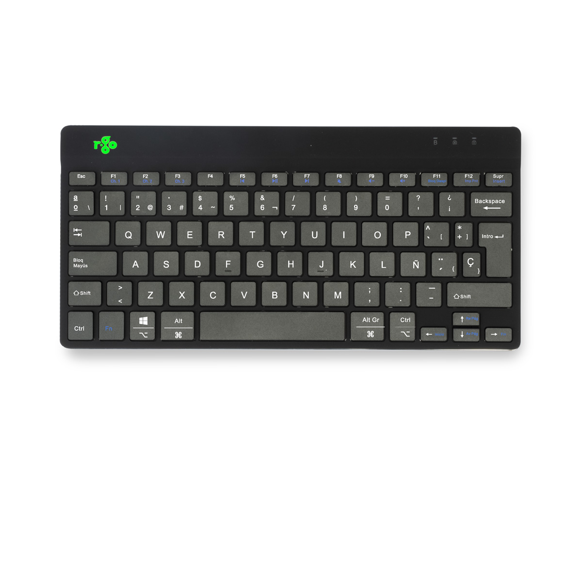 R-Go Compact Break (black, wireless, QWERTY – ES)