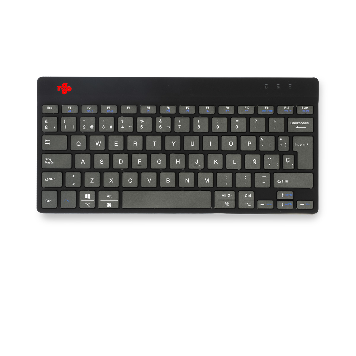 R-Go Compact Break (black, wireless, QWERTY – ES)