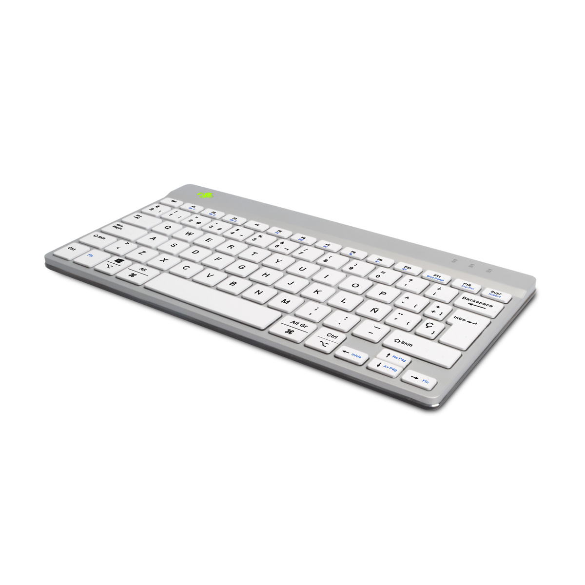 R-Go Compact Break (weiß, drahtlos, QWERTY – ES)