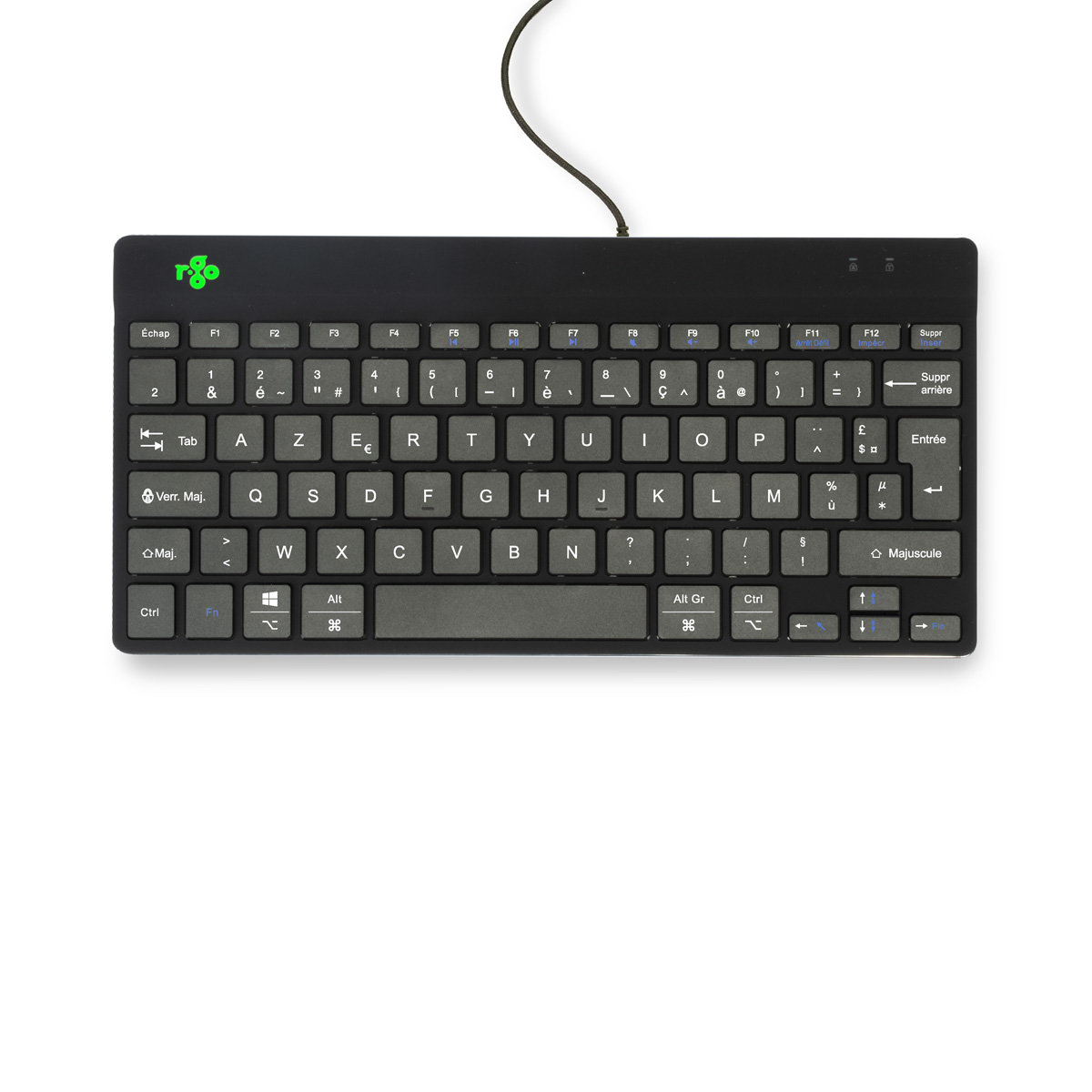 R-Go Compact Break (black, wired, AZERTY – FR)