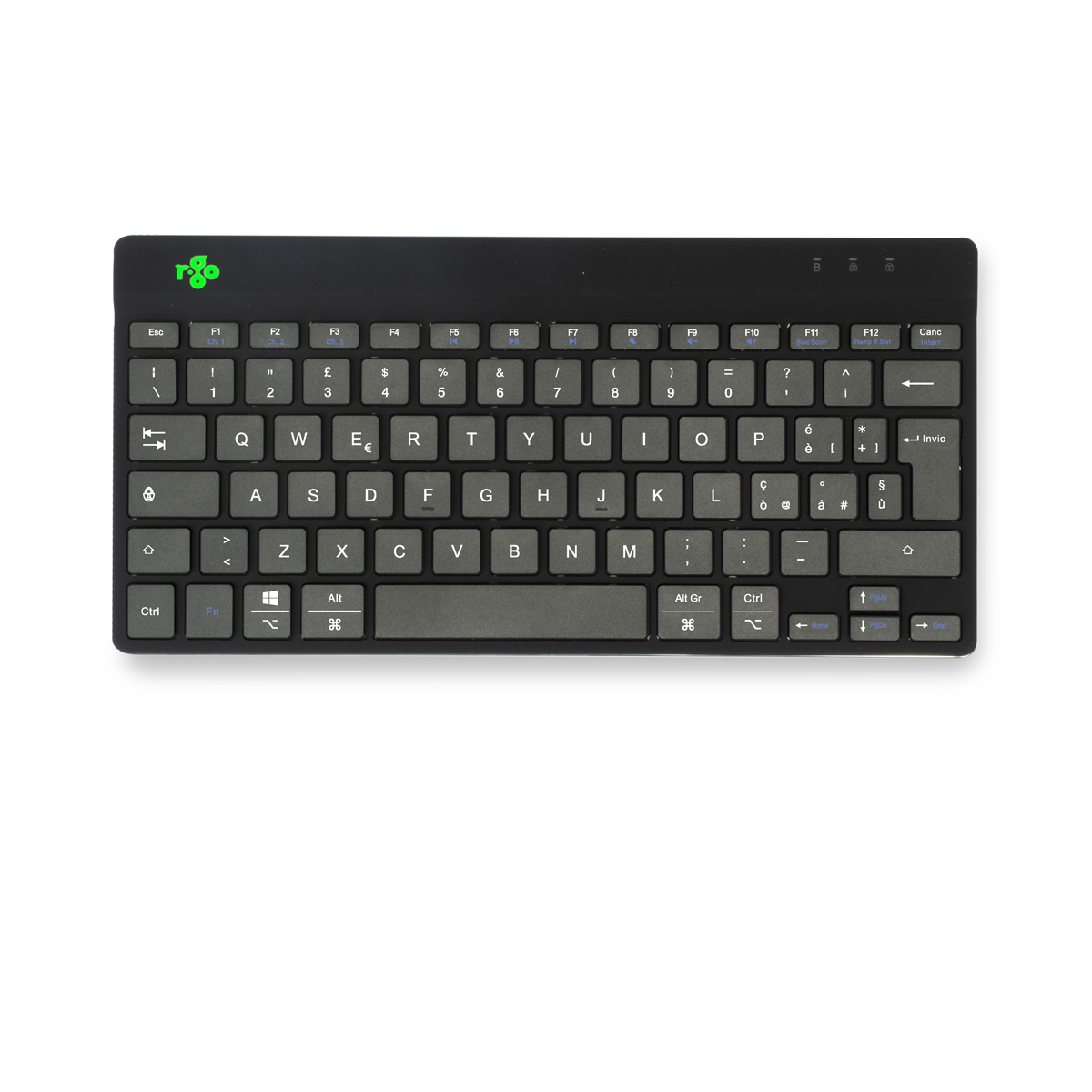 R-Go Compact Break (black, wireless, QWERTY – IT)