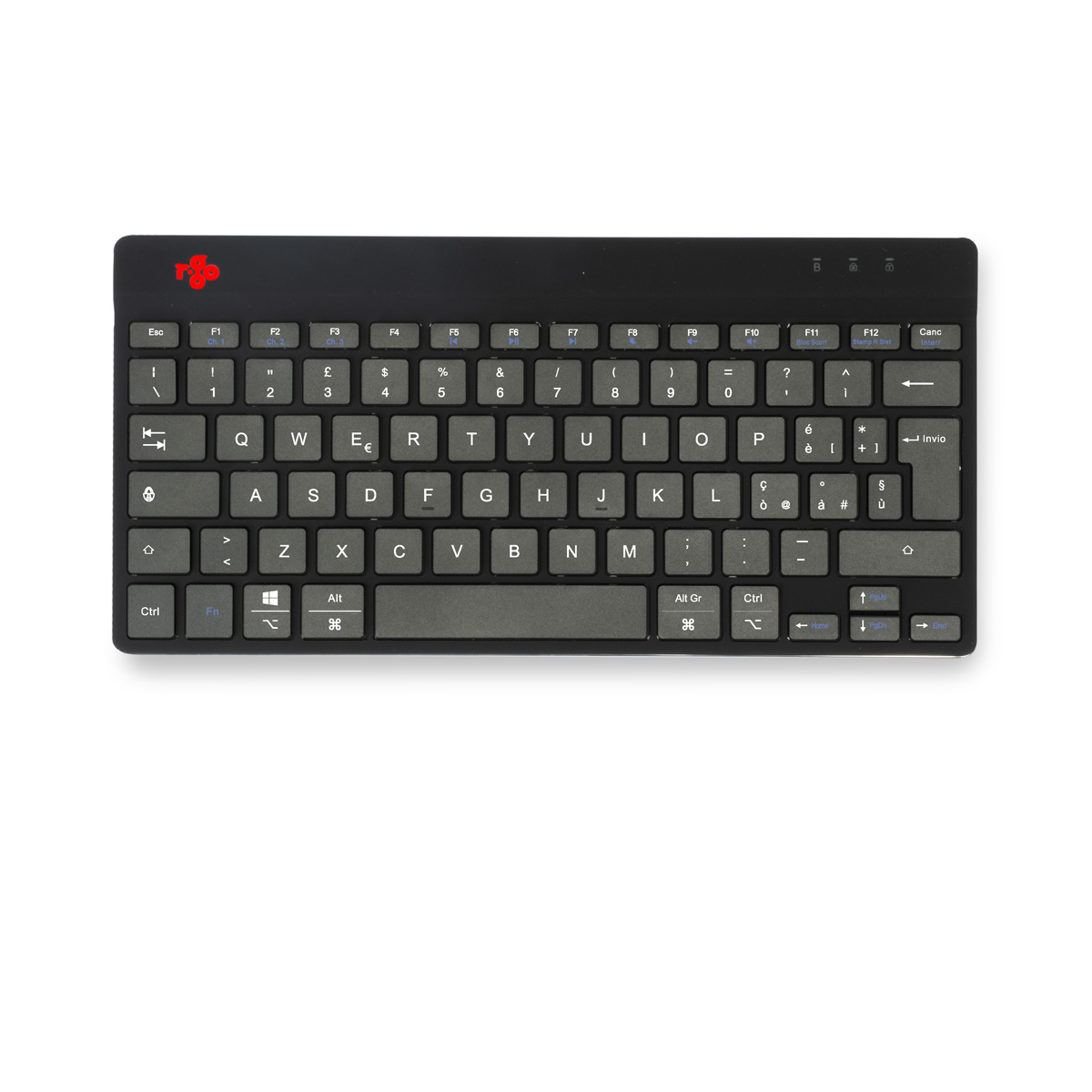 R-Go Compact Break (black, wireless, QWERTY – IT)