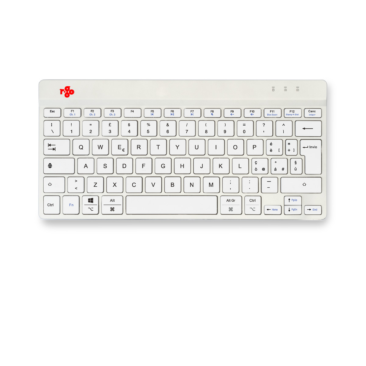 R-Go Compact Break (wit, draadloos, QWERTY – IT)