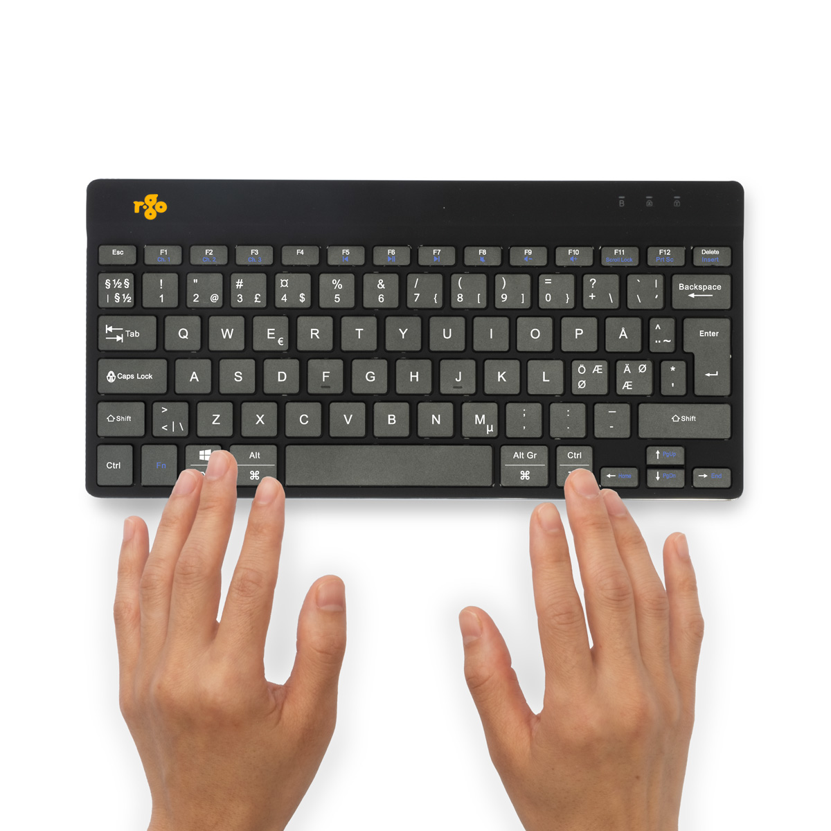 R-Go Compact Break (black, wireless, QWERTY – Nordic)
