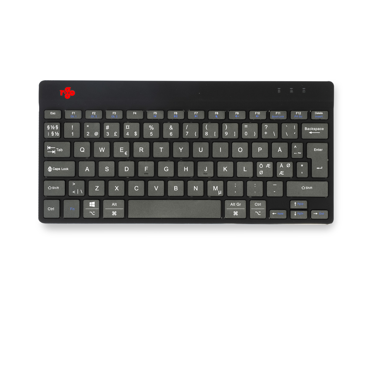 R-Go Compact Break (black, wireless, QWERTY – Nordic)