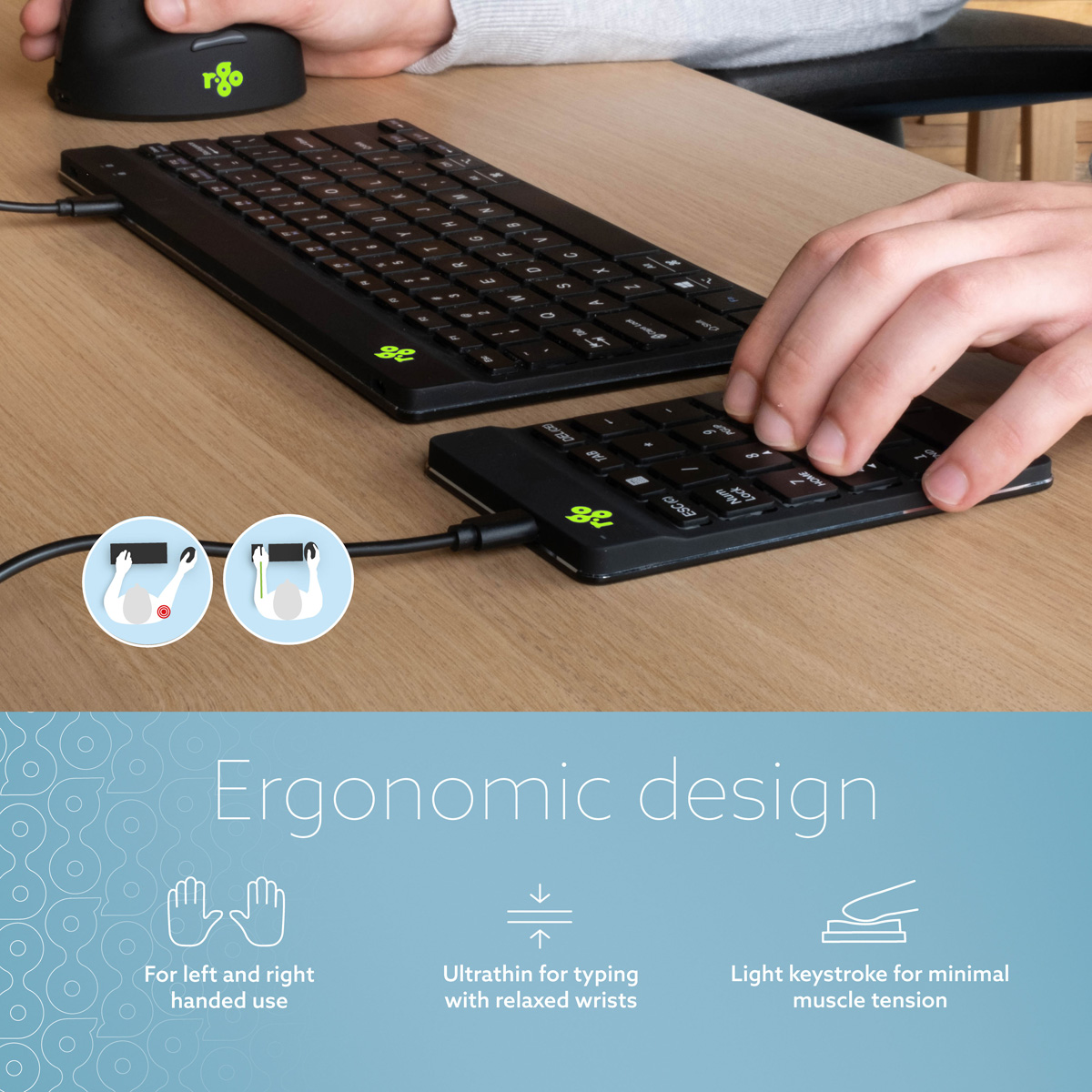 R-Go Numpad Break (black, wired)
