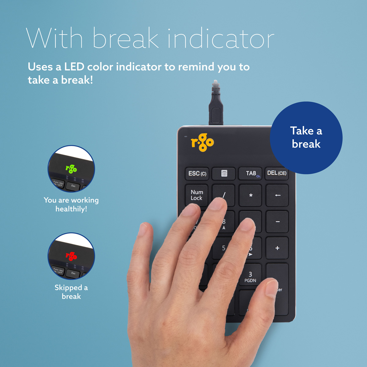 R-Go Numpad Break (black, wired)