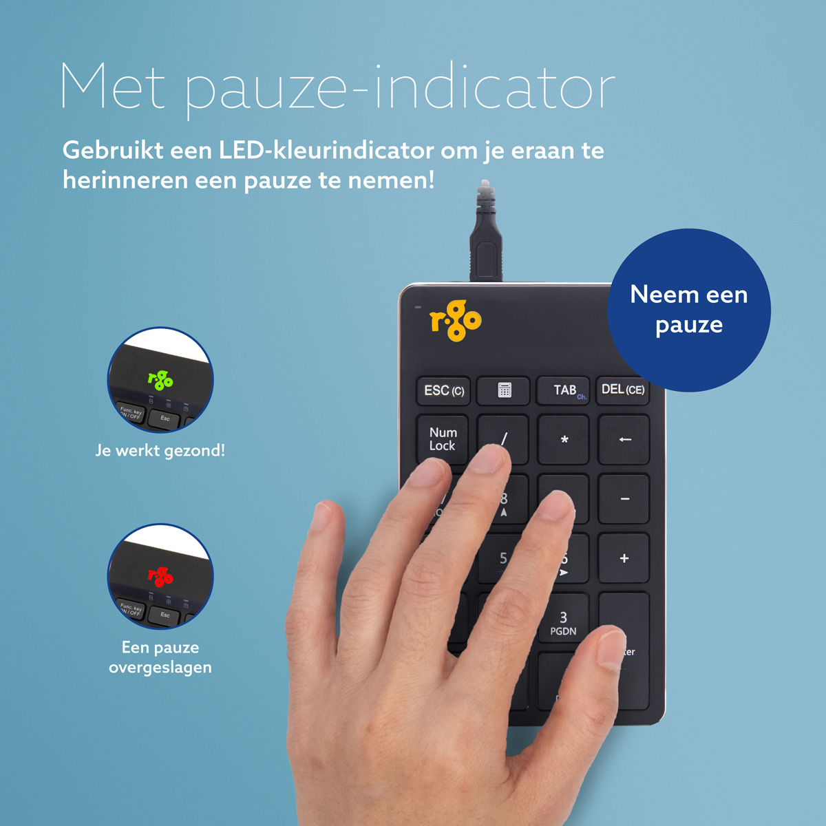 R-Go Numpad Break (zwart, bedraad)