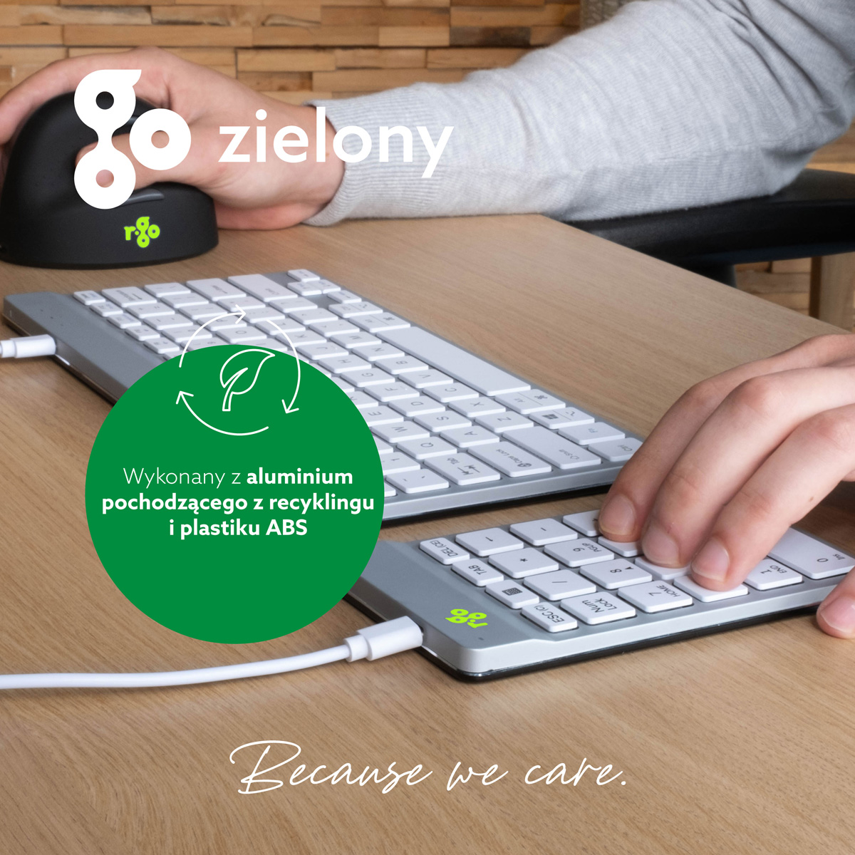 R-Go Numpad Break (biały, przewodowy)