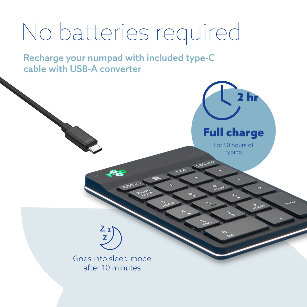 R-Go Numpad Break (black, wireless)