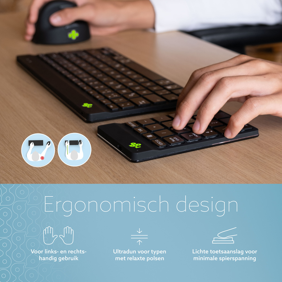 R-Go Numpad Break (zwart, draadloos)