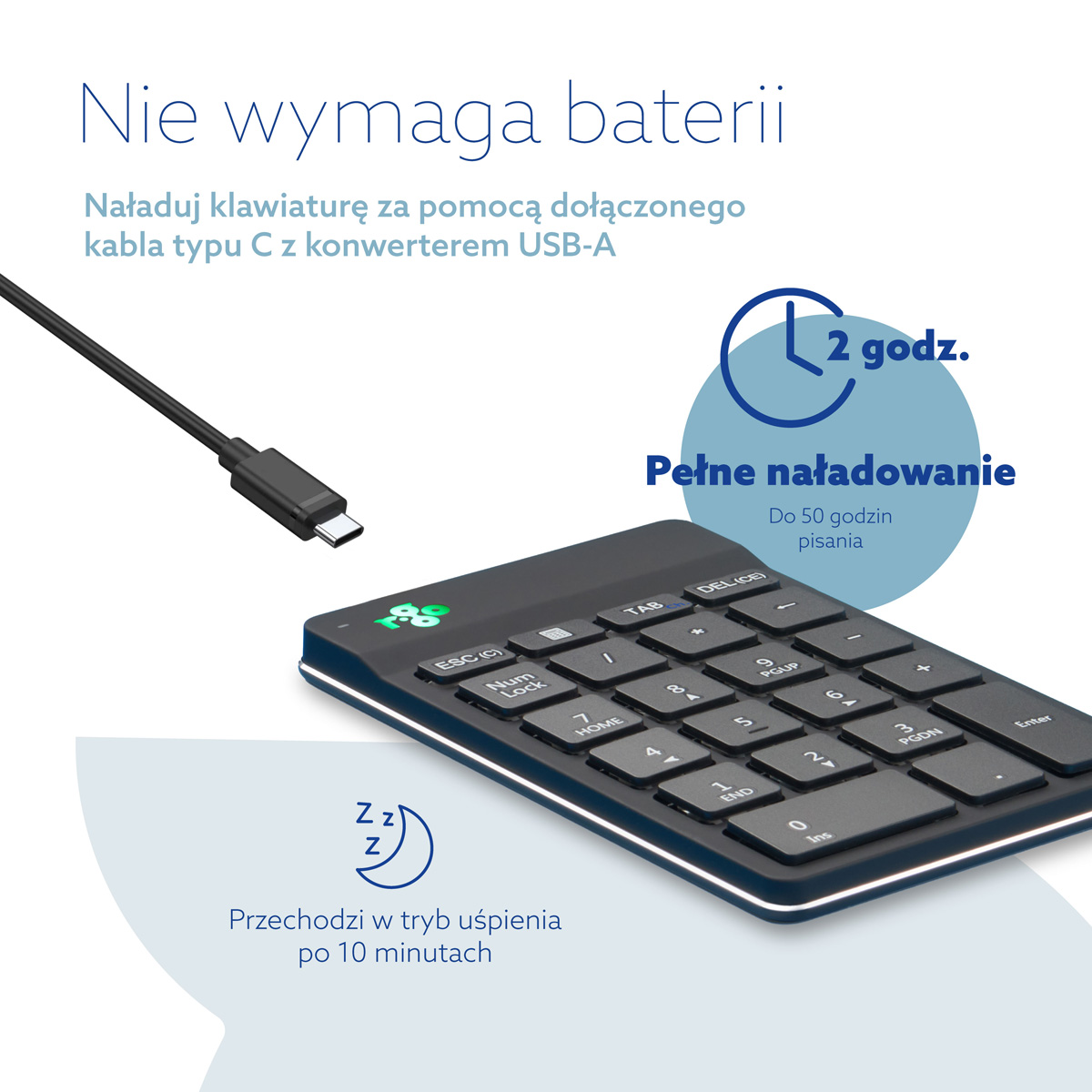 R-Go Numpad Break (czarny, bezprzewodowy)