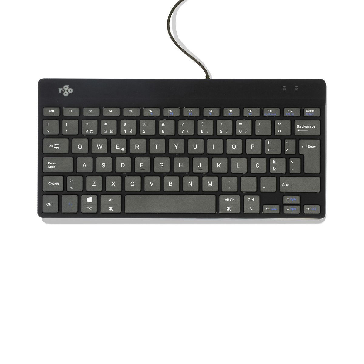 R-Go Compact Break (black, wired, QWERTY – PT)