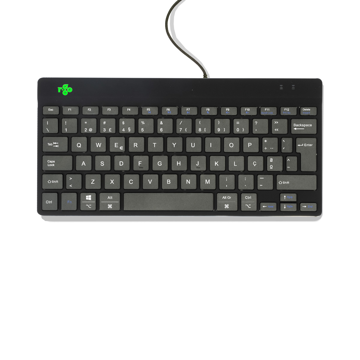 R-Go Compact Break (black, wired, QWERTY – PT)