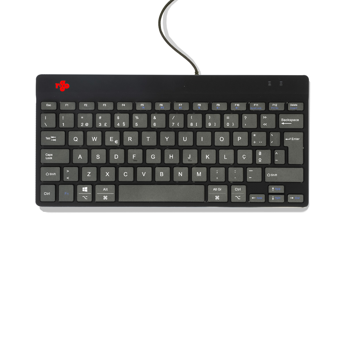 R-Go Compact Break (black, wired, QWERTY – PT)