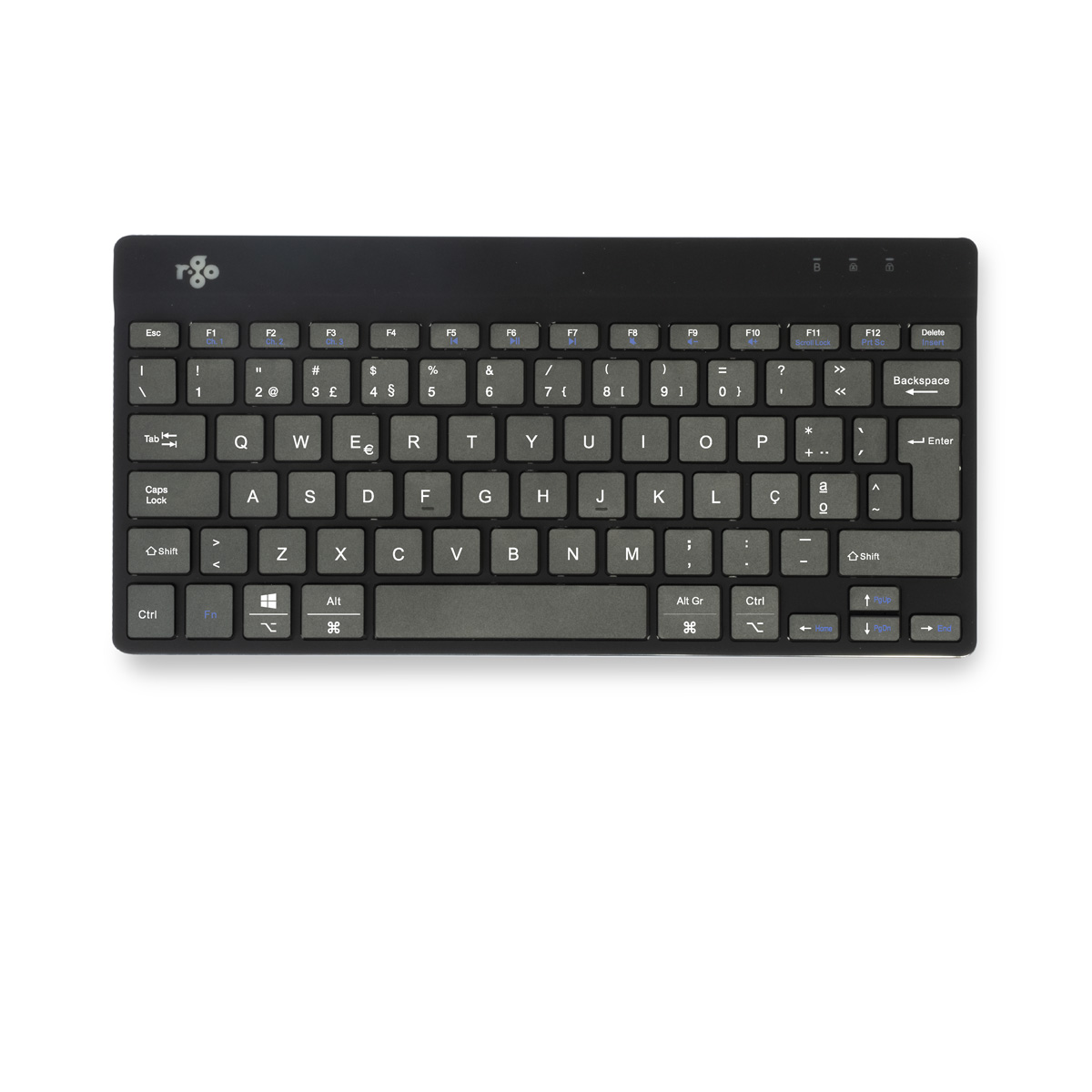 R-Go Compact Break (black, wireless, QWERTY – PT)