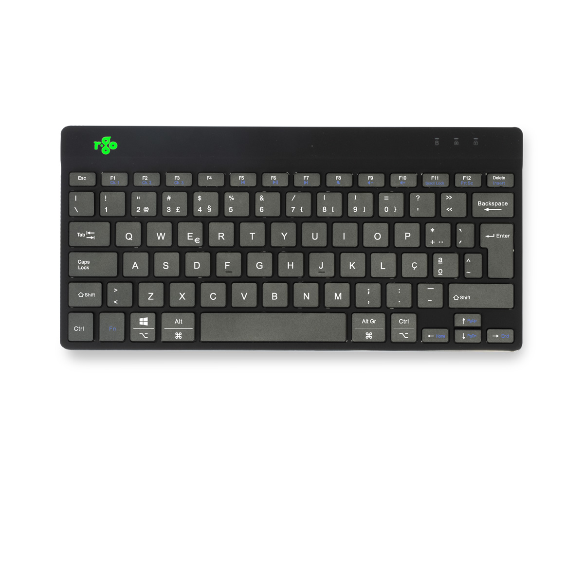 R-Go Compact Break (black, wireless, QWERTY – PT)