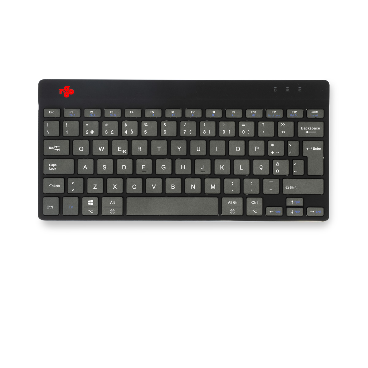 R-Go Compact Break (black, wireless, QWERTY – PT)