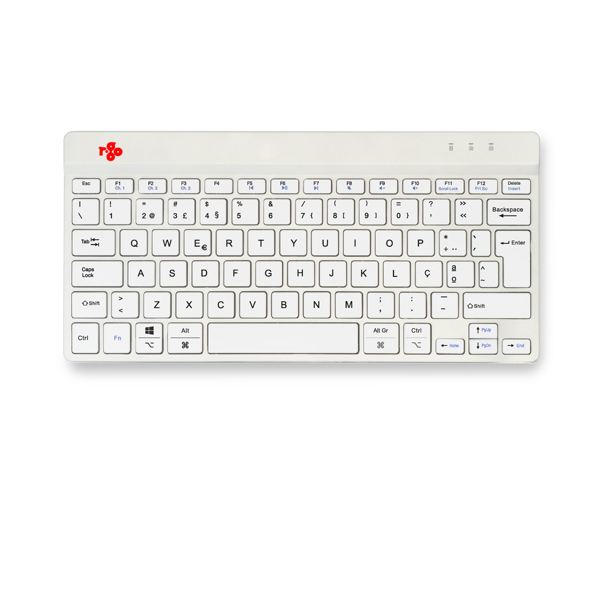 R-Go Compact Break (wit, draadloos, QWERTY – PT)
