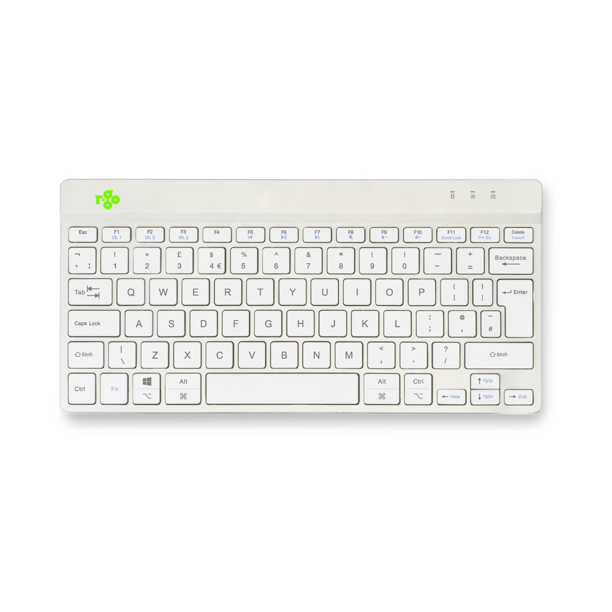 R-Go Compact Break (weiß, drahtlos, QWERTY – UK)