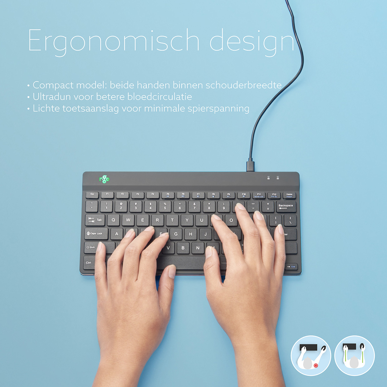 R-Go Compact Break (zwart, bedraad, QWERTY – US)