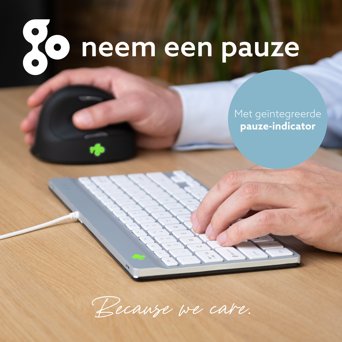 R-Go Compact Break (wit, bedraad, QWERTY – US)