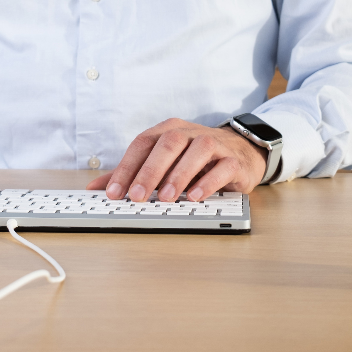 R-Go Compact Break (white, wired, QWERTY – US)