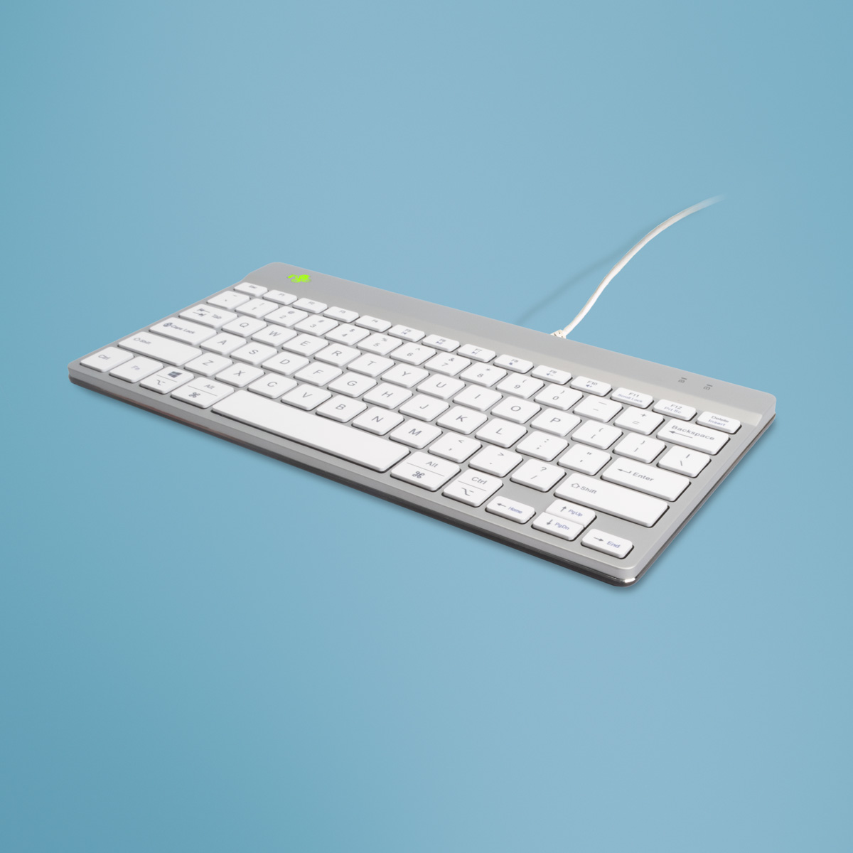 R-Go Compact Break (white, wired, QWERTY – US)