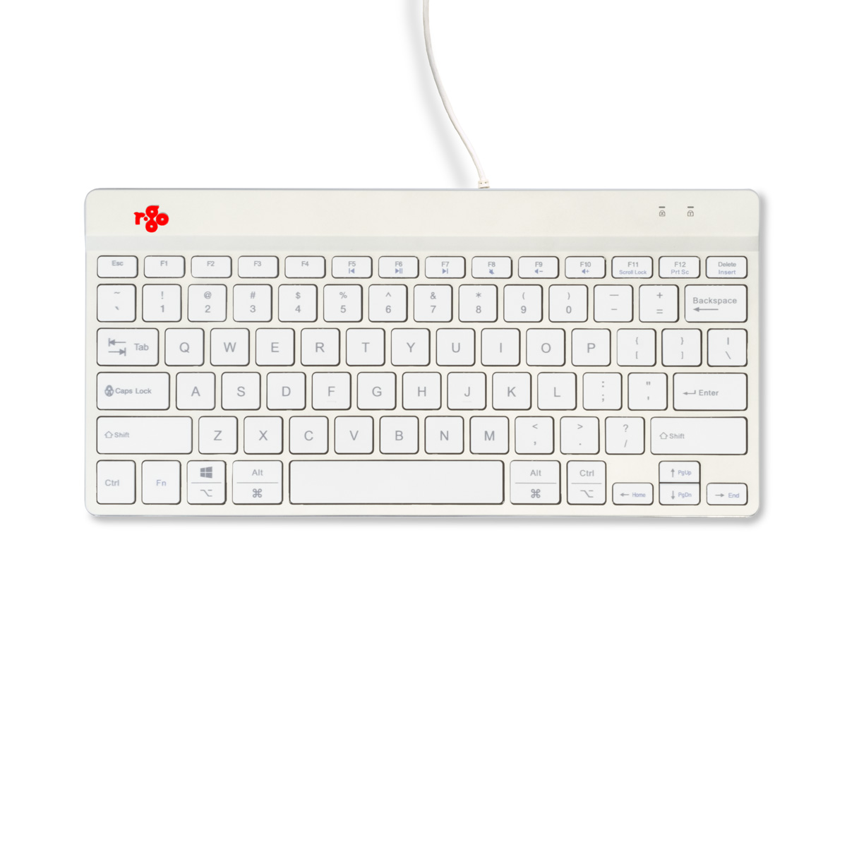 R-Go Compact Break (white, wired, QWERTY – US)