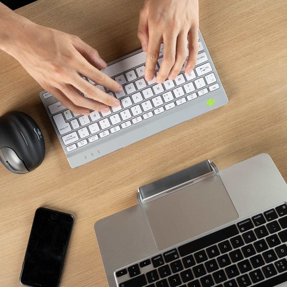 R-Go Compact Break (white, wireless, QWERTY – US)