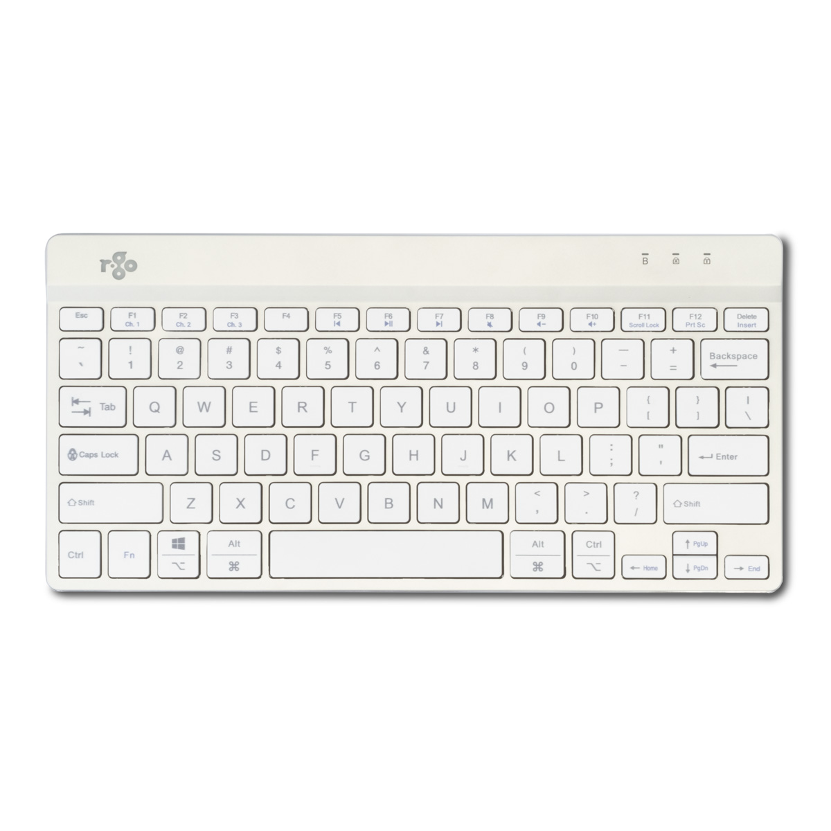 R-Go Compact Break (white, wireless, QWERTY – US)