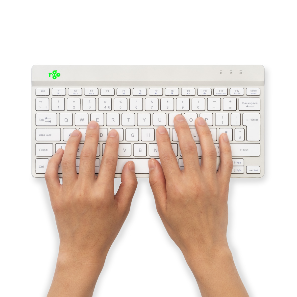 R-Go Compact Break (white, wireless, QWERTY – US)